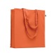 Grand sac shopping coloré en coton bio, Sac shopping durable publicitaire